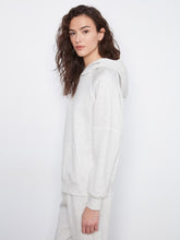 Load image into Gallery viewer, H. Light Grey Blanket Stitch Soft Scuba Hoodie

