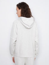 Load image into Gallery viewer, H. Light Grey Blanket Stitch Soft Scuba Hoodie
