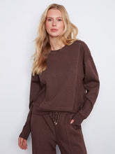 Load image into Gallery viewer, H. Espresso Soft Scuba Crew Neck Sweatshirt
