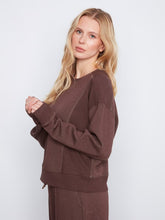 Load image into Gallery viewer, H. Espresso Soft Scuba Crew Neck Sweatshirt
