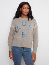 Load image into Gallery viewer, Love Denim Patch Sweater
