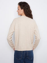 Load image into Gallery viewer, H. Almond Sequin Pocket Crew Neck Sweater

