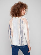 Load image into Gallery viewer, CB- Watercolour Reversible Printed Crew Neck Sweater
