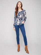 Load image into Gallery viewer, Posh Printed V-Neck Sweater
