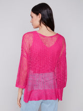 Load image into Gallery viewer, Punch Fishnet Crochet Sweater
