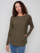 Load image into Gallery viewer, Spruce Knit Sweater With Lace-Up Cuffs
