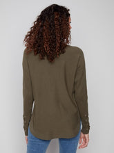 Load image into Gallery viewer, Spruce Knit Sweater With Lace-Up Cuffs
