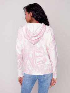 Powder Hooded Sweater with Graffiti Print