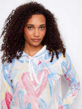 Load image into Gallery viewer, Hearts Reverse Print Hoodie Sweater
