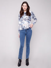 Load image into Gallery viewer, Rococo Printed Sweater With Side Buttons
