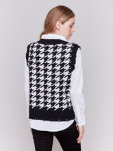 Load image into Gallery viewer, Houndstooth Fooler Vest With Shirt Collar
