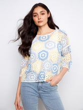 Load image into Gallery viewer, Azure Crochet Sweater
