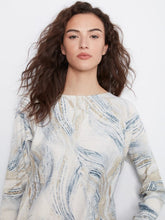 Load image into Gallery viewer, Whirl Printed Rounded Hem Sweater
