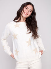 Load image into Gallery viewer, Star Jacquard Lurex Sweater
