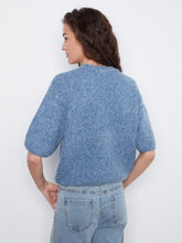 Load image into Gallery viewer, H. Denim Balloon Elbow Sleeve Knit Sweater
