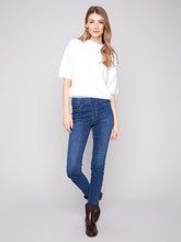 Load image into Gallery viewer, Ecru Balloon Elbow Sleeve Knit Sweater
