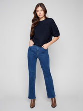 Load image into Gallery viewer, Moonlight Balloon Elbow Sleeve Knit Sweater
