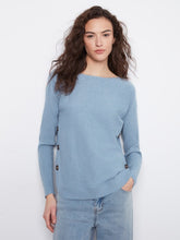 Load image into Gallery viewer, H. Storm Boat Neck Sweater With Side Buttons
