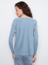 Load image into Gallery viewer, H. Storm Boat Neck Sweater With Side Buttons
