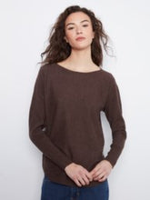 Load image into Gallery viewer, H. Coffee Boat Neck Sweater With Side Buttons
