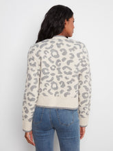 Load image into Gallery viewer, Leopard Bow Tie Jacquard Knit Cardigan
