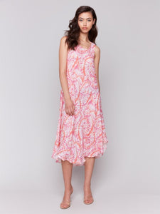 Papaya Sleeveless Rayon Dress