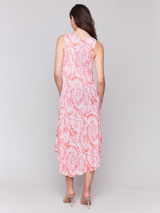 Papaya Sleeveless Rayon Dress