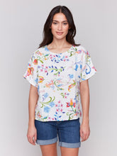 Load image into Gallery viewer, Utopia Printed Linen Dolman Top
