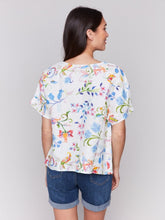 Load image into Gallery viewer, Utopia Printed Linen Dolman Top
