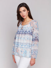 Load image into Gallery viewer, Roots Printed Chiffon Blouse
