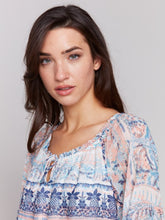Load image into Gallery viewer, Roots Printed Chiffon Blouse
