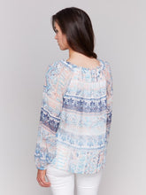 Load image into Gallery viewer, Roots Printed Chiffon Blouse
