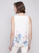 Load image into Gallery viewer, Supernova Sleeveless Printed Linen Blend Top

