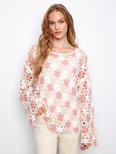 Load image into Gallery viewer, Carnation Cotton Blend Crochet Flower Top
