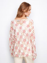 Load image into Gallery viewer, Carnation Cotton Blend Crochet Flower Top
