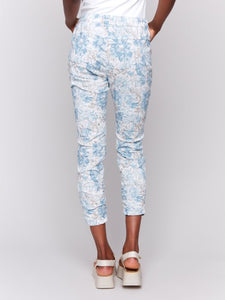 Coastal Printed Crinkle Jogger Pants