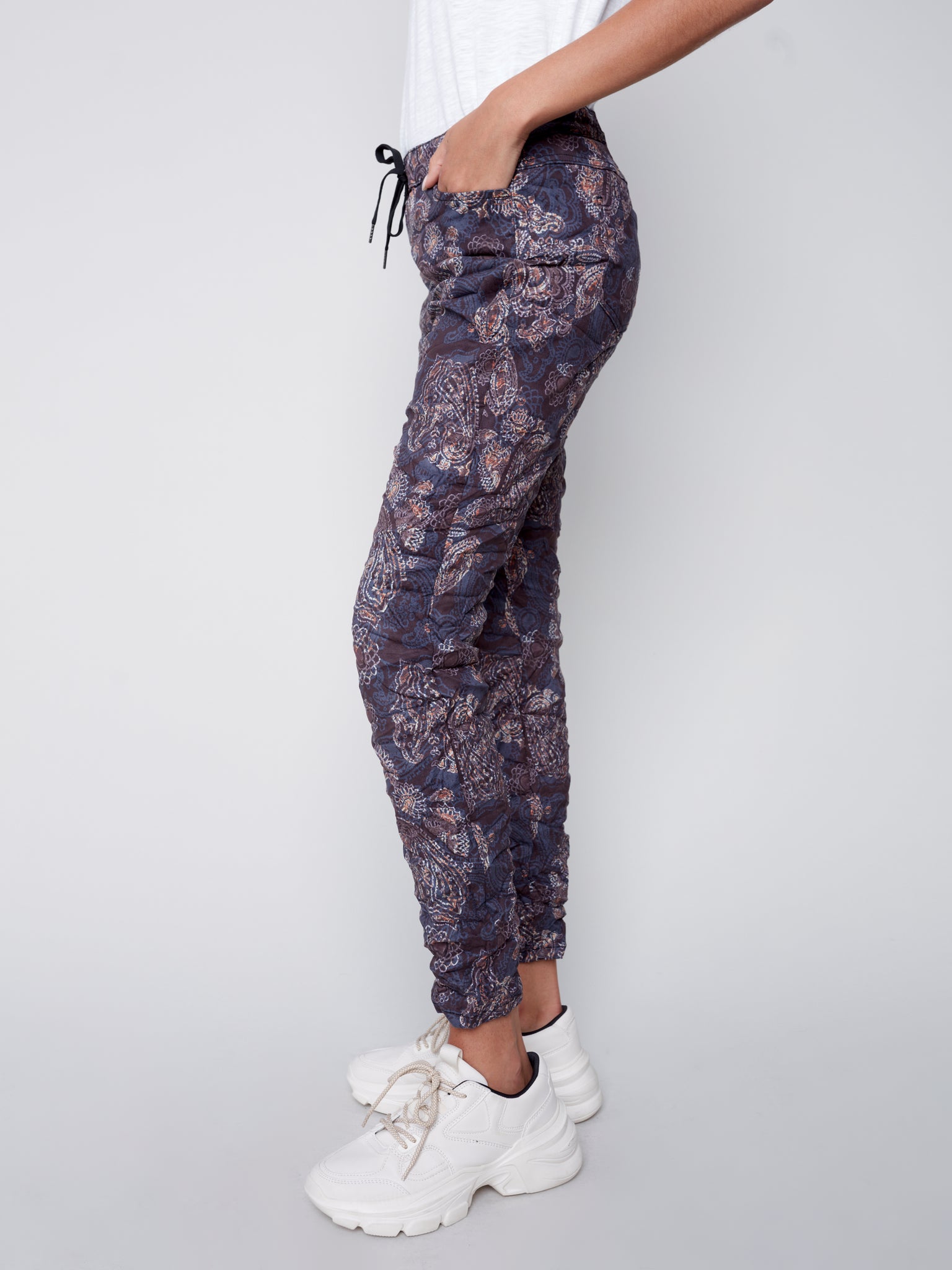 Paisley Printed Crinkle Jogger – TheVillageBoutique