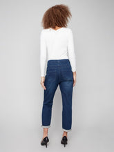 Load image into Gallery viewer, Blue Black Knit Denim Jogger
