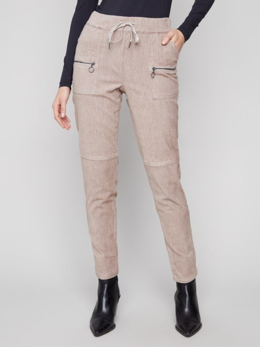 Almond Corduroy Jogger