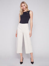 Load image into Gallery viewer, Beige Cropped Wide Leg Pants
