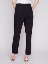 Load image into Gallery viewer, Black Side Slit Tapered Pants
