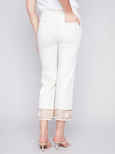 Load image into Gallery viewer, Natural Twill Pants with Crochet Cuff
