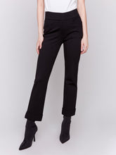 Load image into Gallery viewer, Black Cuffed Ponte Pant
