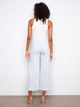 Load image into Gallery viewer, Striped Cropped Patch Pocket Flare Twill Pants
