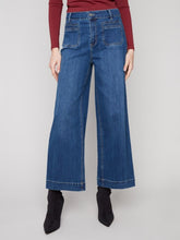 Load image into Gallery viewer, Indigo Patch Pocket Flare Denim

