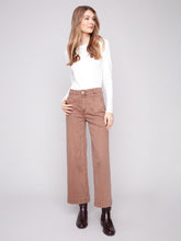 Load image into Gallery viewer, Truffle Patch Pocket Flare Twill Pants
