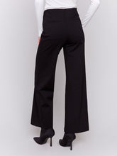 Load image into Gallery viewer, Black Pull-On Ponte Flare Pants
