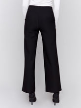 Load image into Gallery viewer, Crepe Flare Pants With Buttons At Waist
