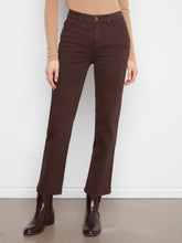 Load image into Gallery viewer, Coffee Straight Leg Twill Pants
