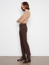 Load image into Gallery viewer, Coffee Straight Leg Twill Pants
